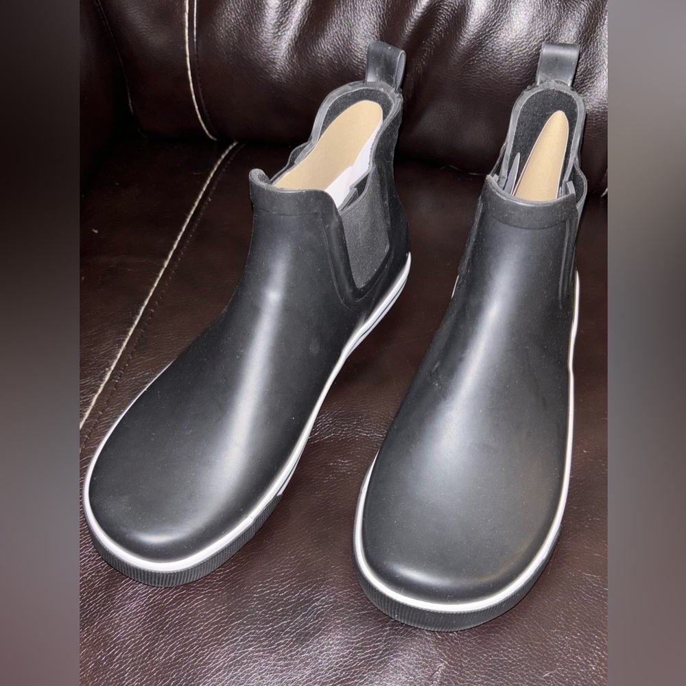 Rocket Dog Black Slip-On Rain Chelsea Boots - Picture 12 of 12